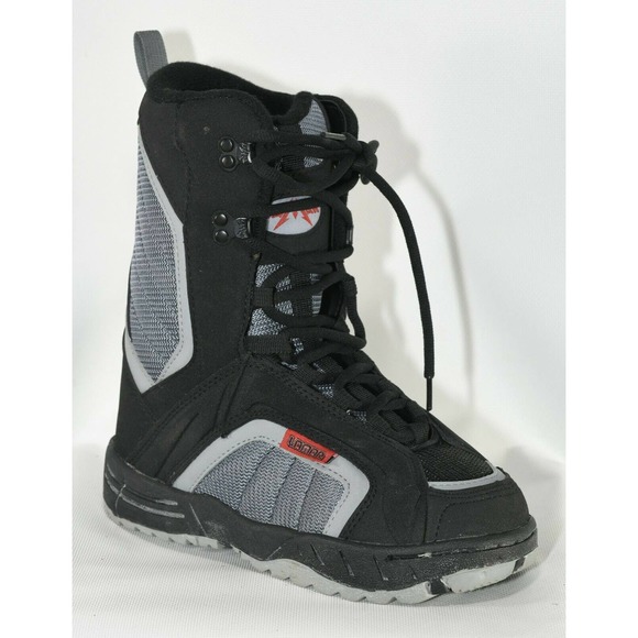 Lamar Justice Linerless Snowboard Boots Black/Gray (Size US 4)